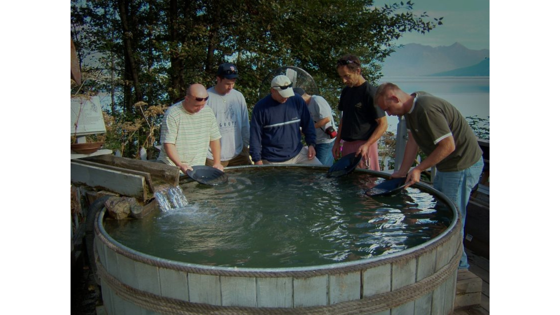 Indian Valley Mine panning for gold